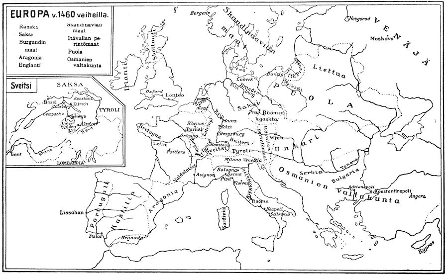 EUROPA v. 1460 vaiheilla.