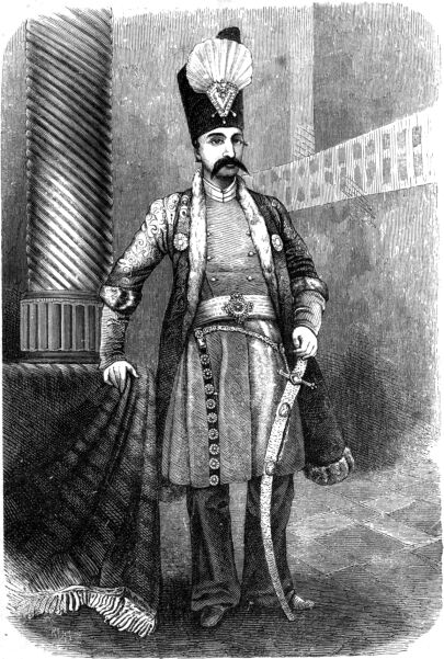 Naszr-ed-din Sah, Persia királya.