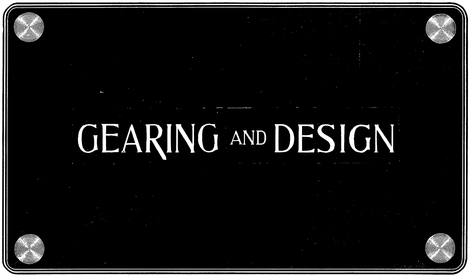 GEARING AND DESIGN