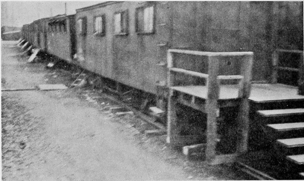 Box Cars in a Railroad Camp in Pittsburgh used as Living and Sleeping Quarters.
