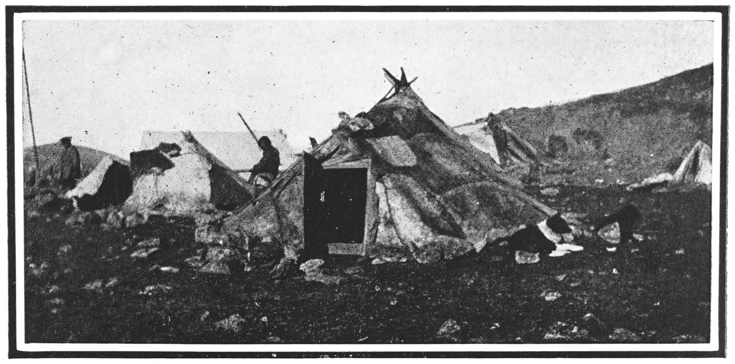 An Eskimo Summer Encampment.
