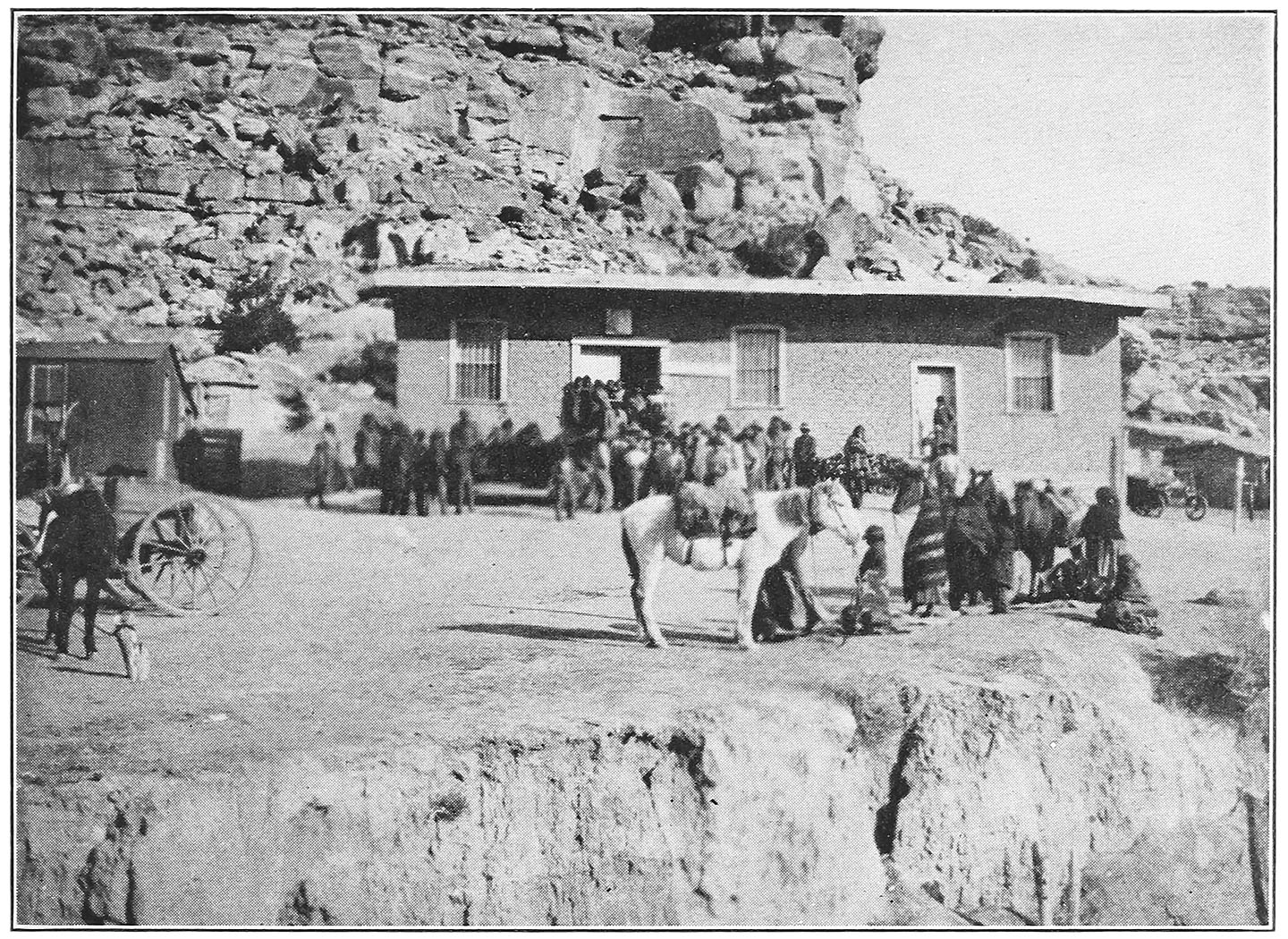 A BUSY DAY AT THE TRADING-POST, KEAMS CAÑON