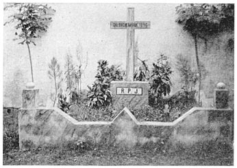 Grave of Rizal in Paco cemetery, Manila. The remains are now preserved in an urn.