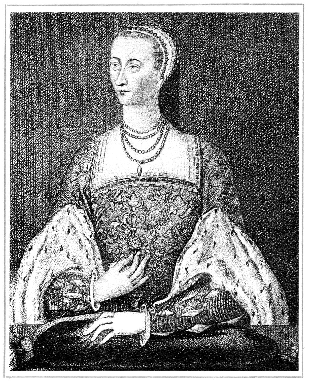 Portrait of Mary of Guise, Queen of James V.