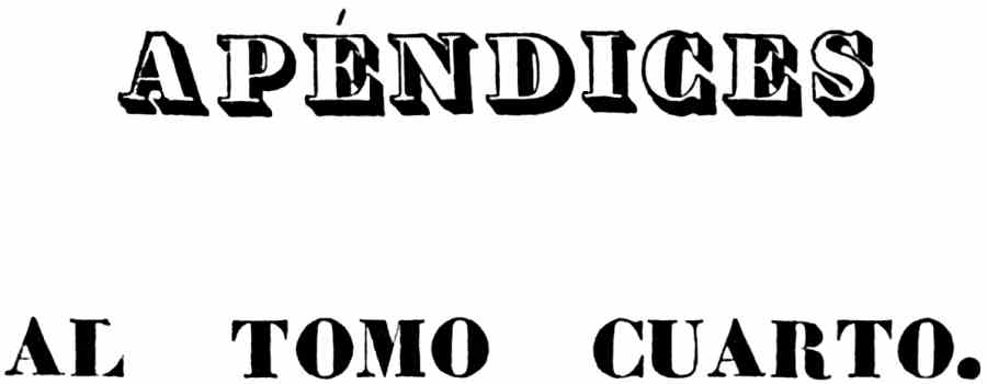 Portada de los apéndices