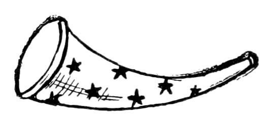 Horn with stars