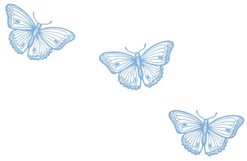 Three butterflies