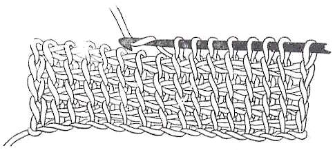 Yarn being knit