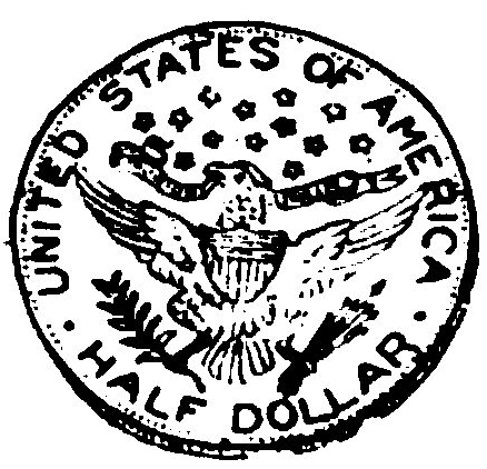 U.S. half dollar coin