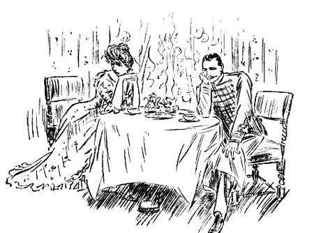 As Léontine and her husband sat opposite each other—each felt like a criminal