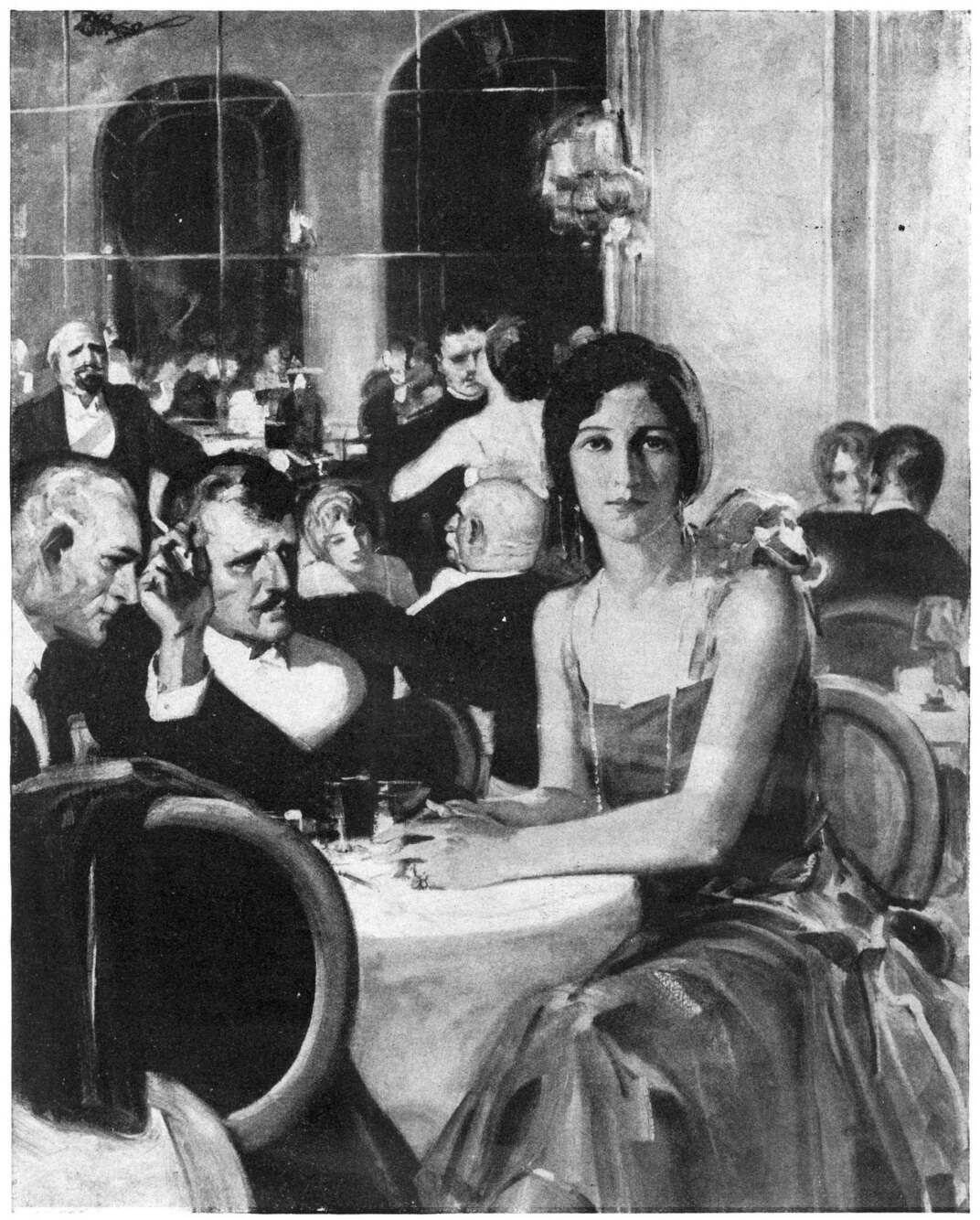 girl at table on nineteenth birthday