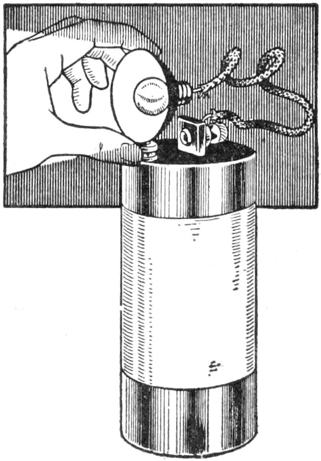 Battery testing with an incandescent bulb