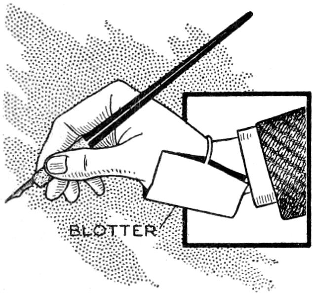 Wrist-bound blotter