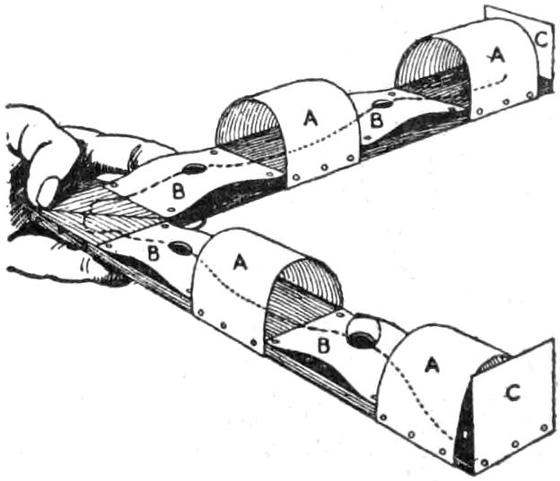 Construction of marble-under-bridge game