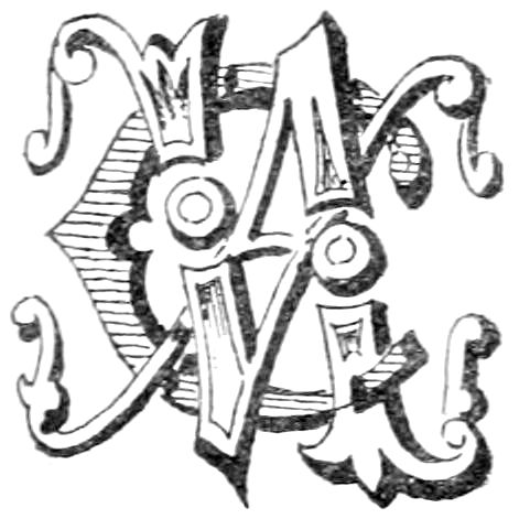 Stylized initials V. A. C.