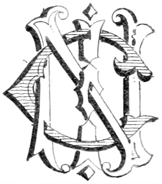 Stylized initials I. N. C.
