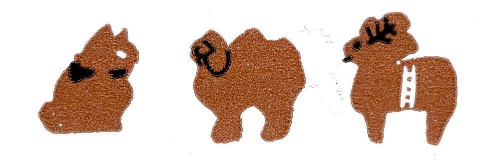 (Animal shaped cookies)