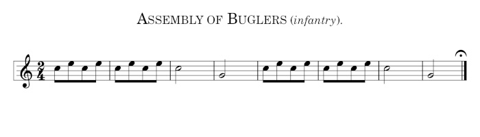 Assembly of Buglers (infantry).
