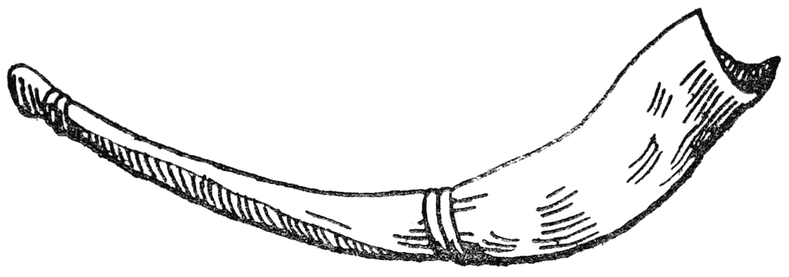 Ram’s horn or shofar.