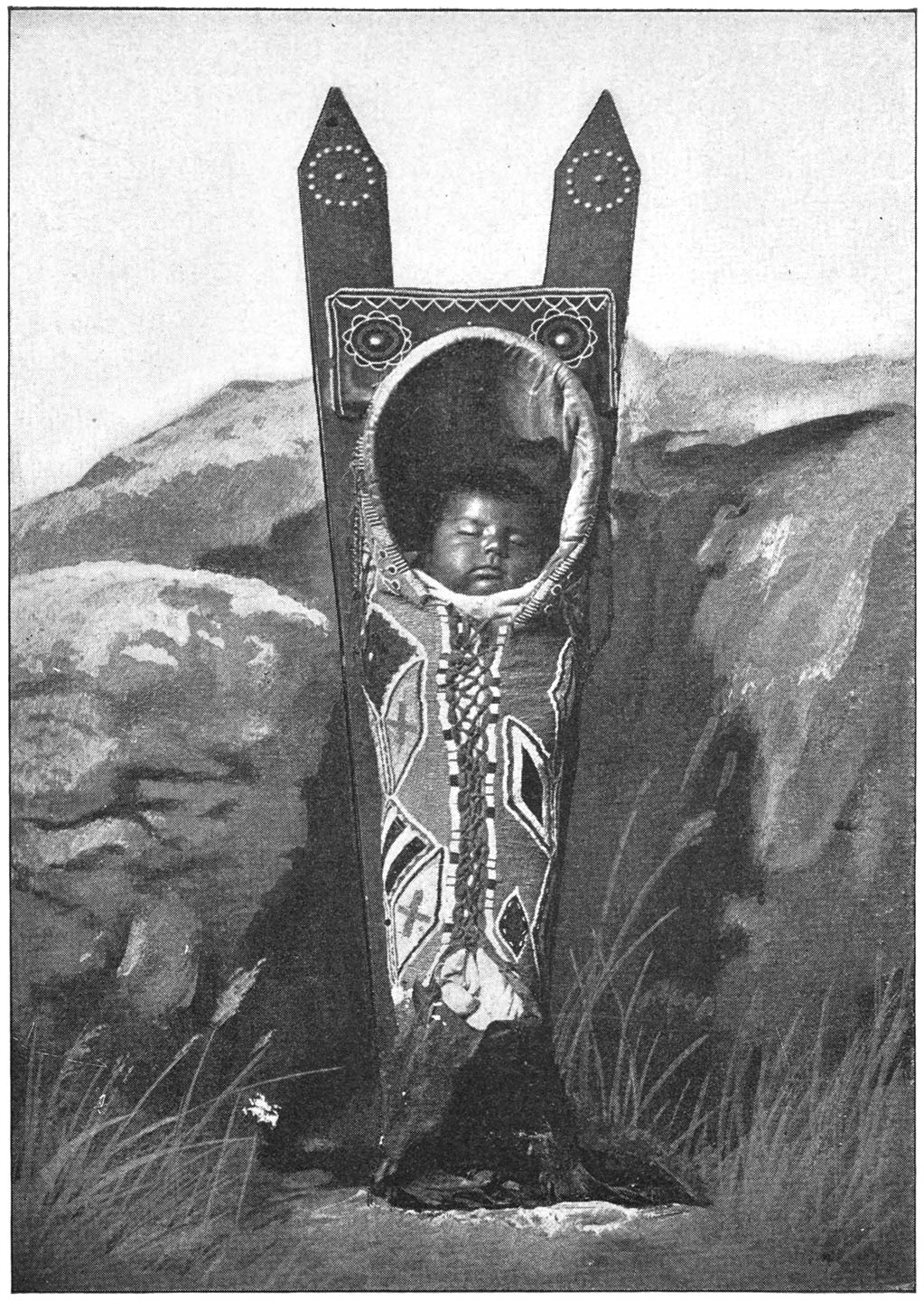 Kiowa Papoose in its Cradle