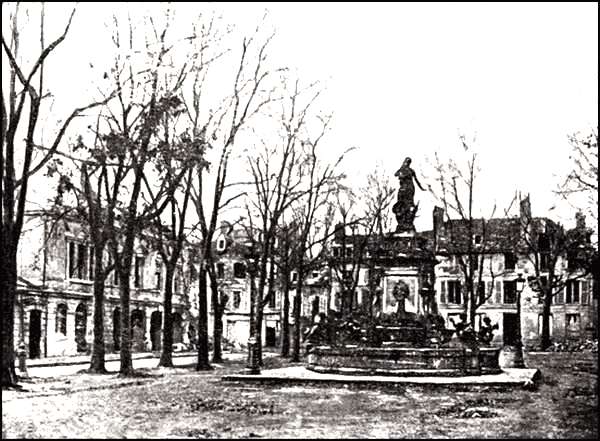 Photograph of the Grand’Place and Theatre.