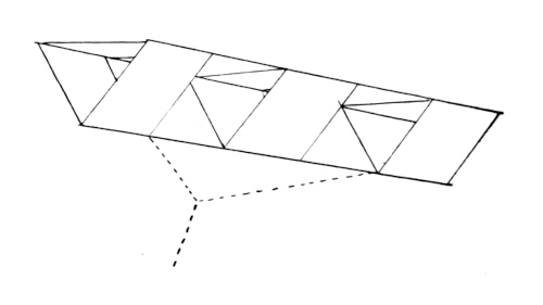 3 part triangle box kite