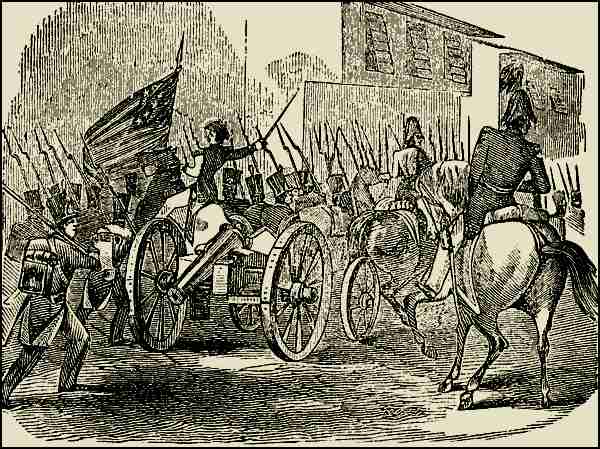 Illustration: GENERAL SCOTT, ENTERING THE CITY OF MEXICO.