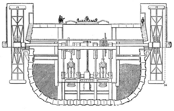 Transverse Midship Section of Engine-room of “Great Eastern”