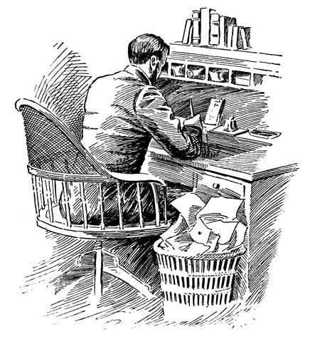 Man at a desk