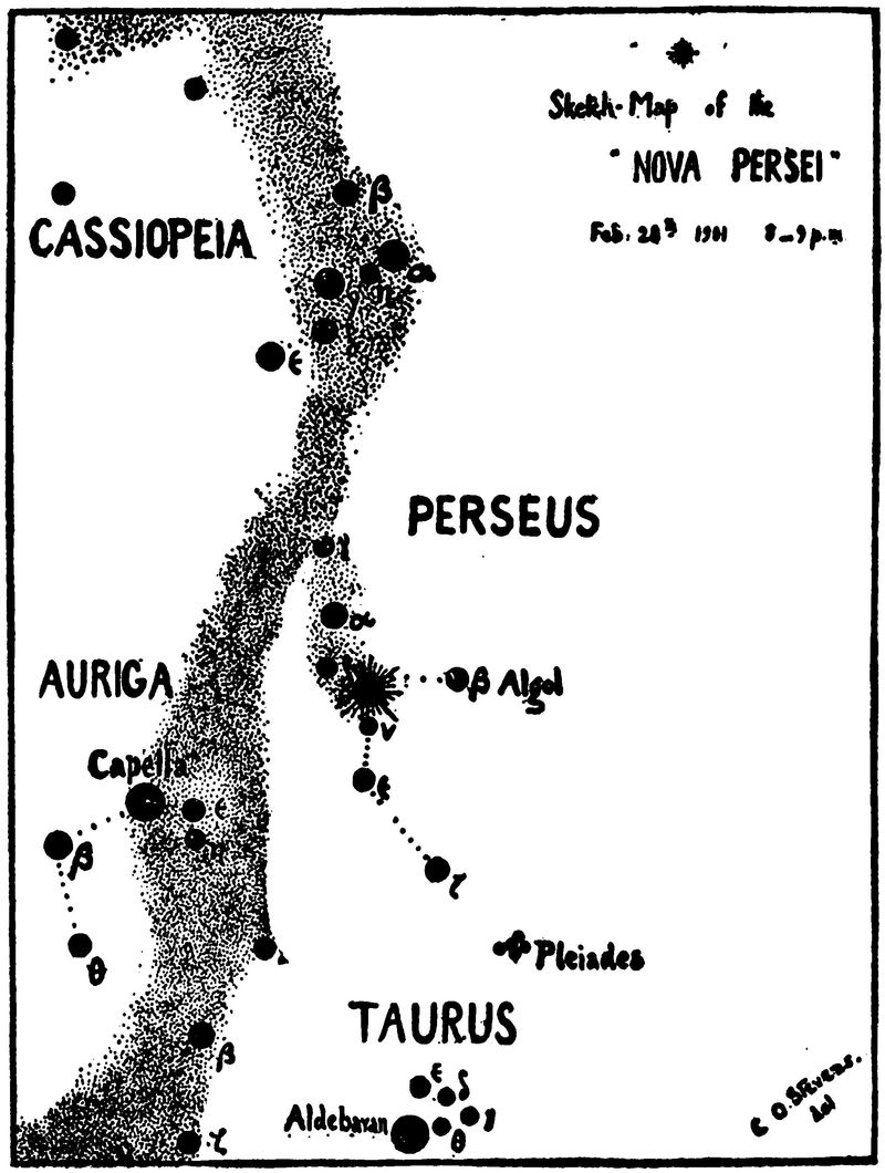 Drawing of Perseus region