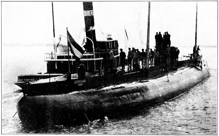 THE CARGO SUBMARINE “DEUTSCHLAND”