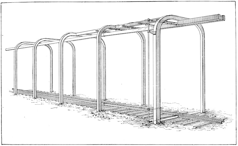 Railroad switch structure.