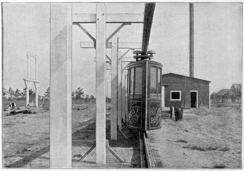 Motor car viewed from the font near a station.