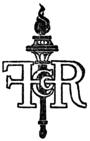 Publisher logo with monogram F. H. R. Co. in front of flaming torch.