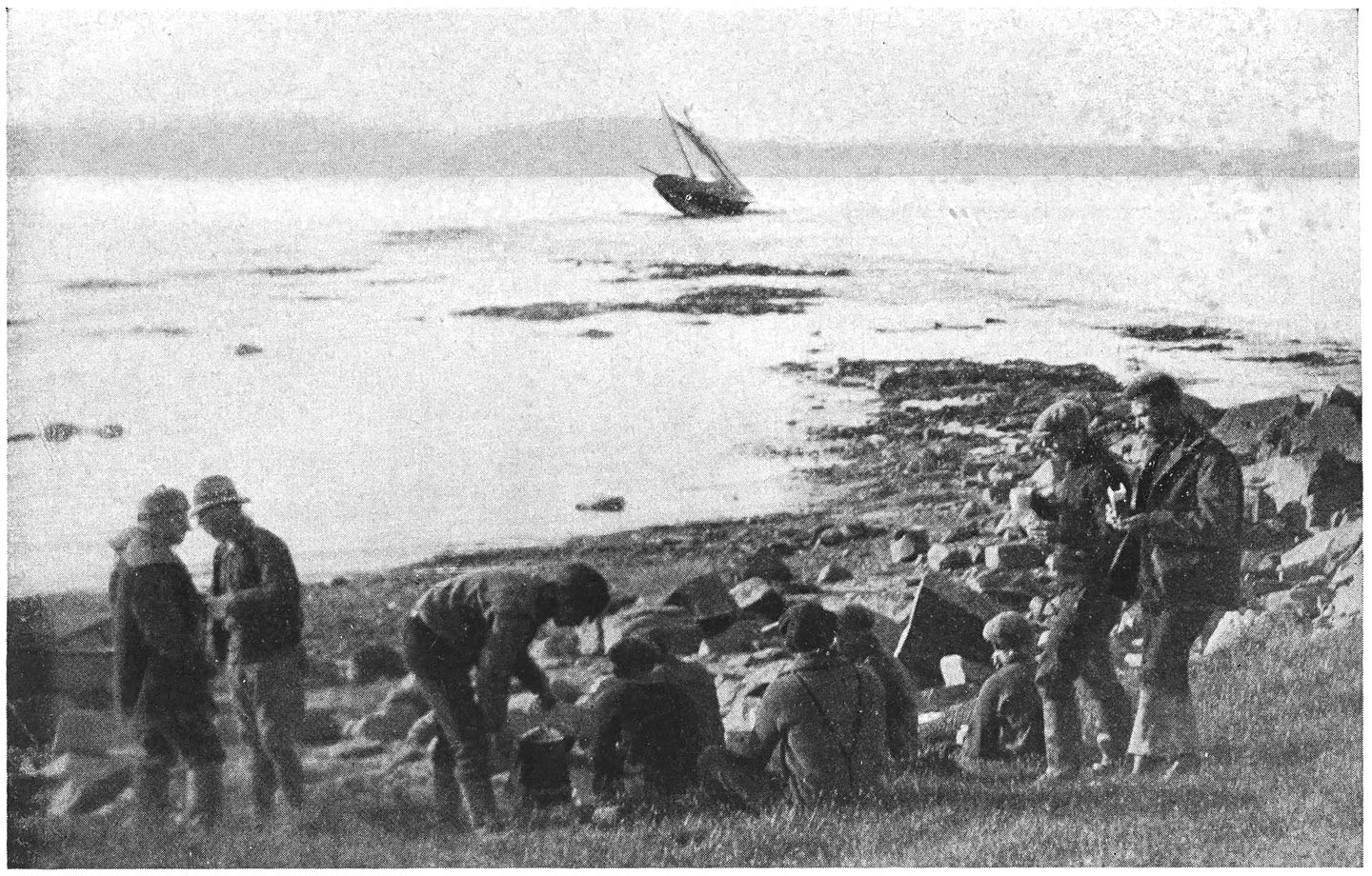 View from Shore of the Wrecked Morrissey.