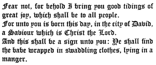 blackletter text