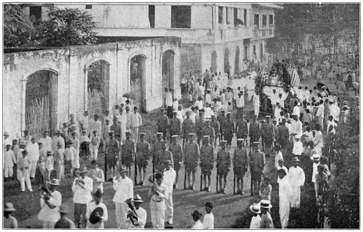 Procession and Float in Streets of Capiz, in Honor of Filipino Patriot and Martyr, José Rizal