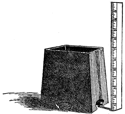From the ruler you can read off the exact size of the
jardinière
