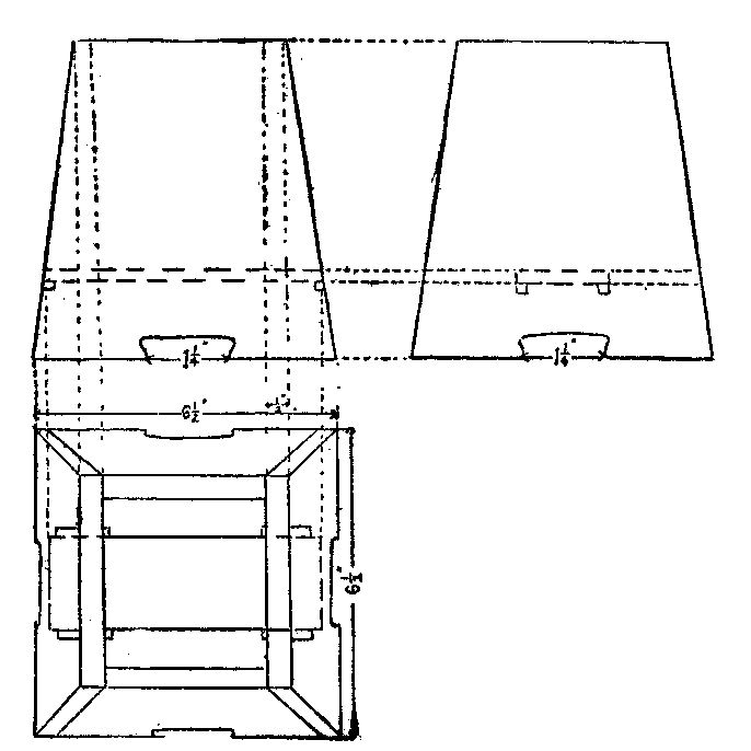 Helena used a scale of ½ inch in the construction of
this jardinière So the plan is very easy to work from