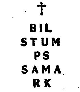 Inscription: bil stum ps sama rk