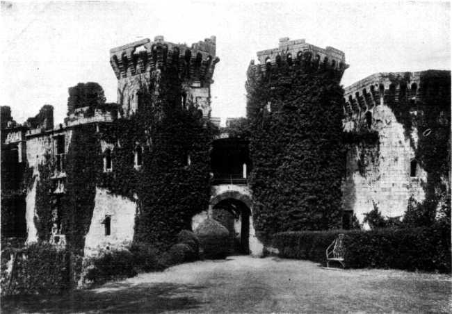 RUINS OF RAGLAN CASTLE, SOUTH WALES.