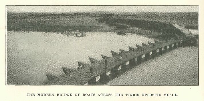 298.jpg the Modern Bridge of Boats Across The Tigris Opposite Mosul. 