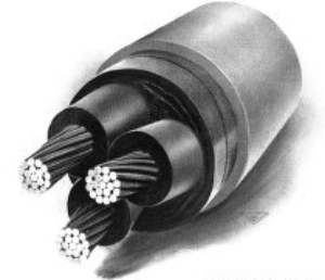 THREE-CONDUCTOR NO. 000 CABLE FOR 11,000 VOLT
DISTRIBUTION