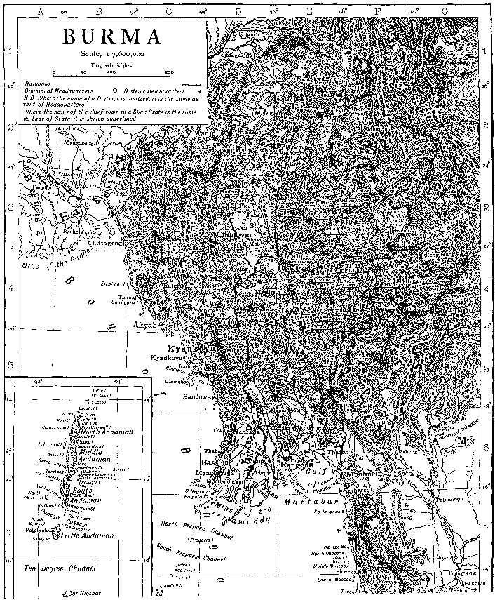 Map of Burma.