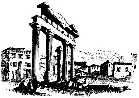 ENTRANCE TO THE MARKET-PLACE: FORMERLY SUPPOSED TO BE
PART OF A TEMPLE DEDICATED TO AUGUSTUS.