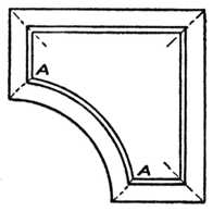 Fig. 322.—
    Curved Mitre.