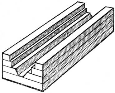 Fig. 342.—Half of Laminated Core Box.