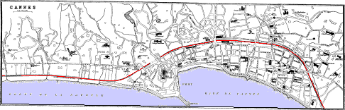 plan of Cannes