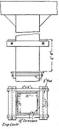 Fig. 226.—Column Form for 6-Story Building.