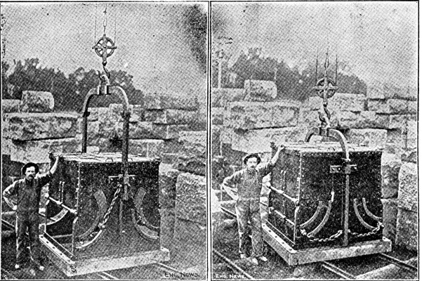 Fig. 26.—O'Rourke Bucket fur Depositing Concrete Under
Water.